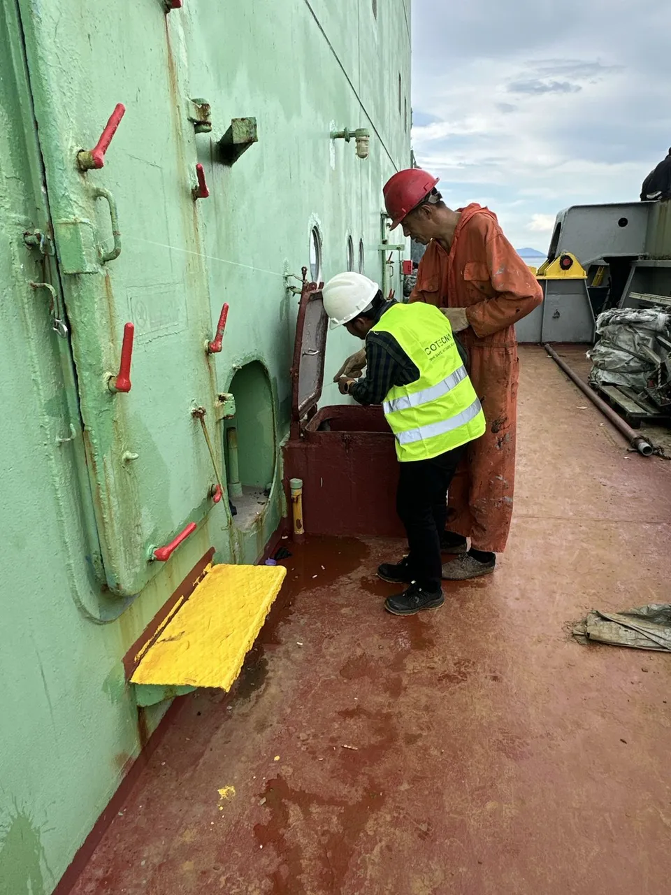 Draft Survey of Nickel Ore Bulk Cargo Mother Vessel
