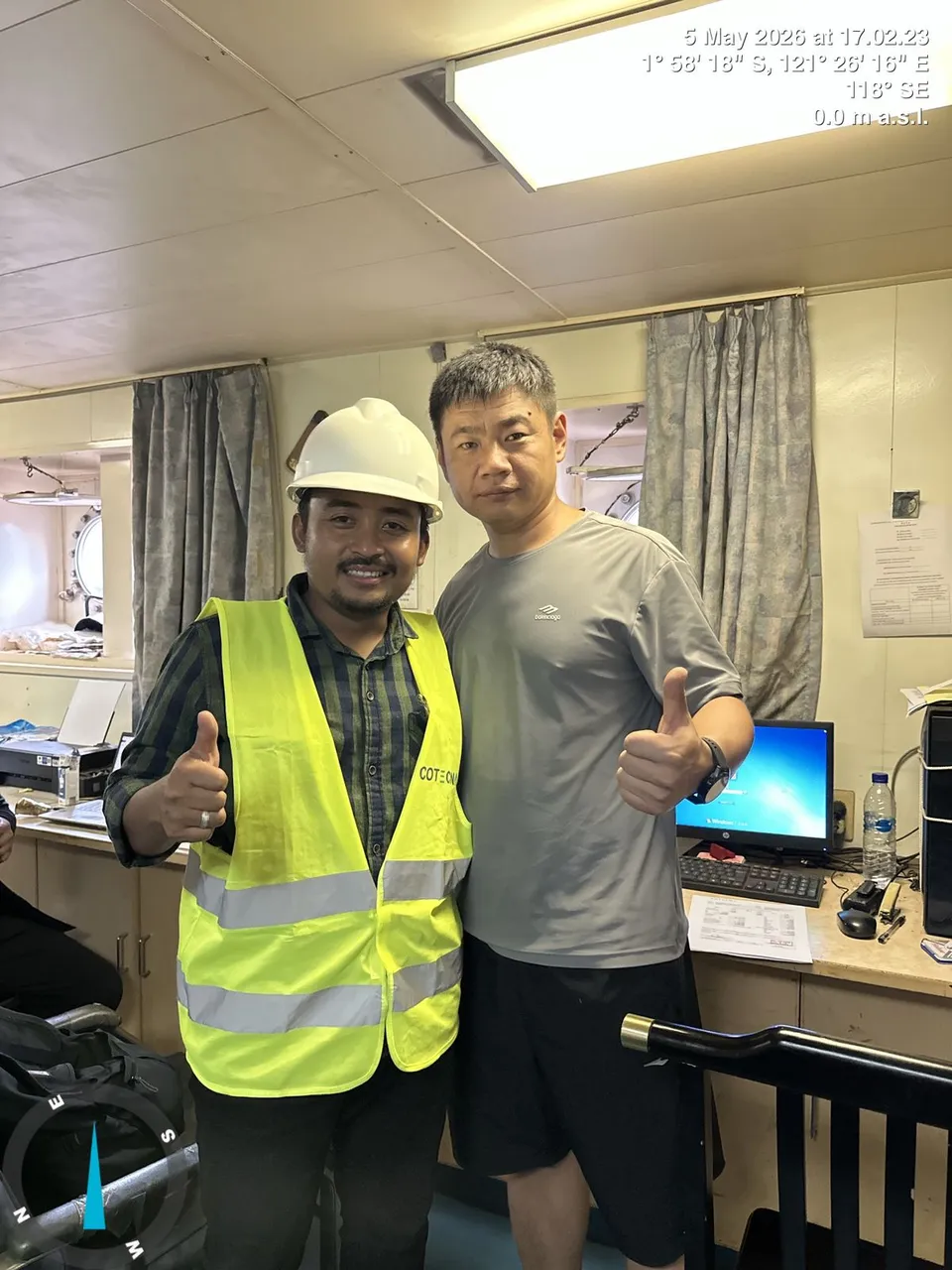 Draft Survey of Nickel Ore Bulk Cargo Mother Vessel