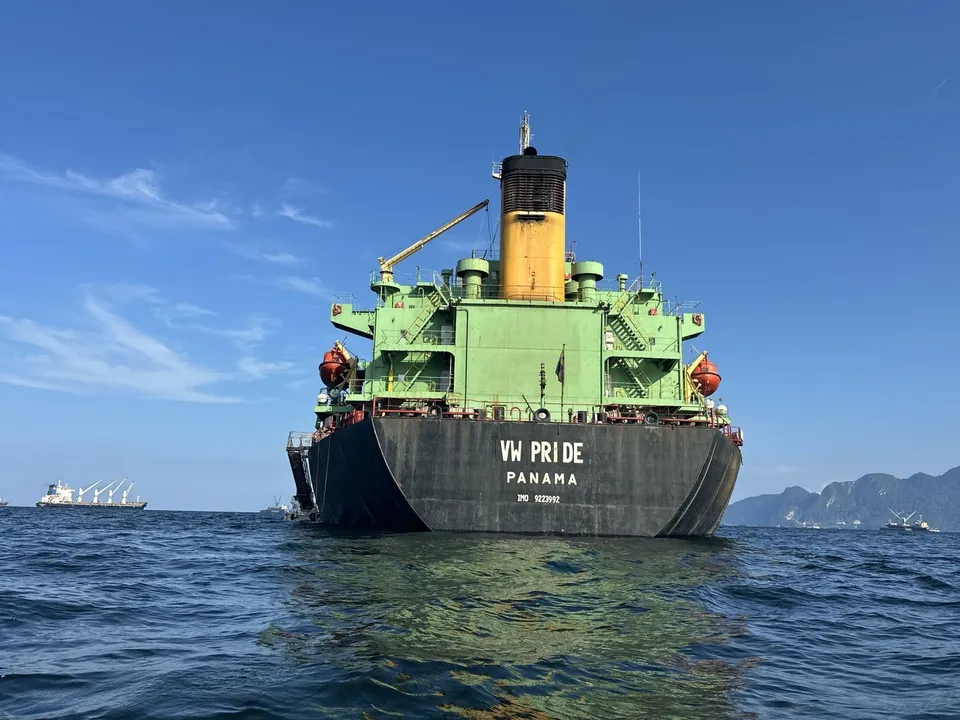 Draft Survey of Nickel Ore Bulk Cargo Mother Vessel