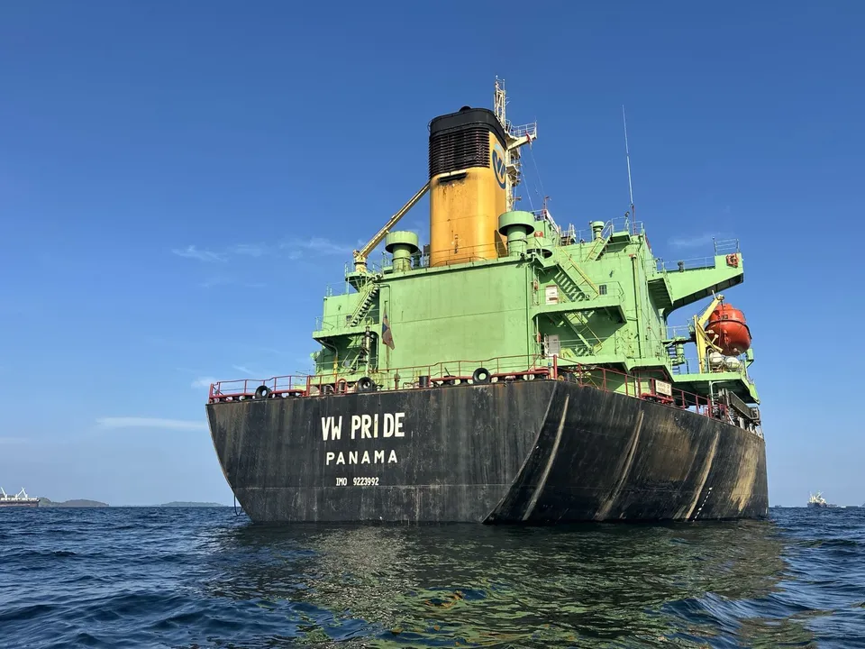 Draft Survey of Nickel Ore Bulk Cargo Mother Vessel