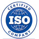 ISO 9001 certified company badge