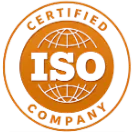 ISO 45001 certified company badge